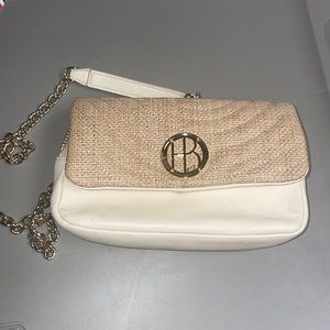 Henri Bendel 💎 Cream Color Rafia Crossbody Bag - Authentic!